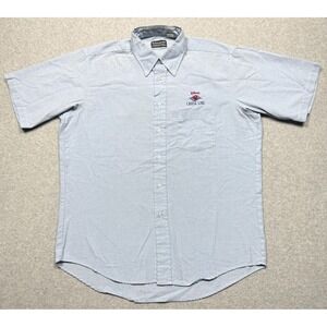 Vintage Edwards Shirt Mens Large Disney Cruise Line Mickey Oxford Button Down‎ *